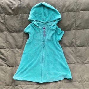 Girls Summer shirt and swimsuit cover-up